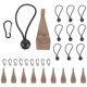 thumbnail image 1 of Outdoor Enthusiasts 1 Set Durable Tent Fasteners Awning Clips Heavy Duty Multipurpose Application 30Pcs, 1 of 5