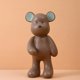 thumbnail image 2 of Estatuil de oso Decoración para el hogar Estatua animal moderna Artesanía Marrón de pie Zulema Estatuilla de escritorio, 2 of 8