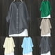 thumbnail image 1 of Camisa gris para mujer,Blusa tipo túnica de lino con cuello en V para mujer, manga larga, corte holgado, informal, para verano, ideal para el hogar, sopatenor, 1 of 9