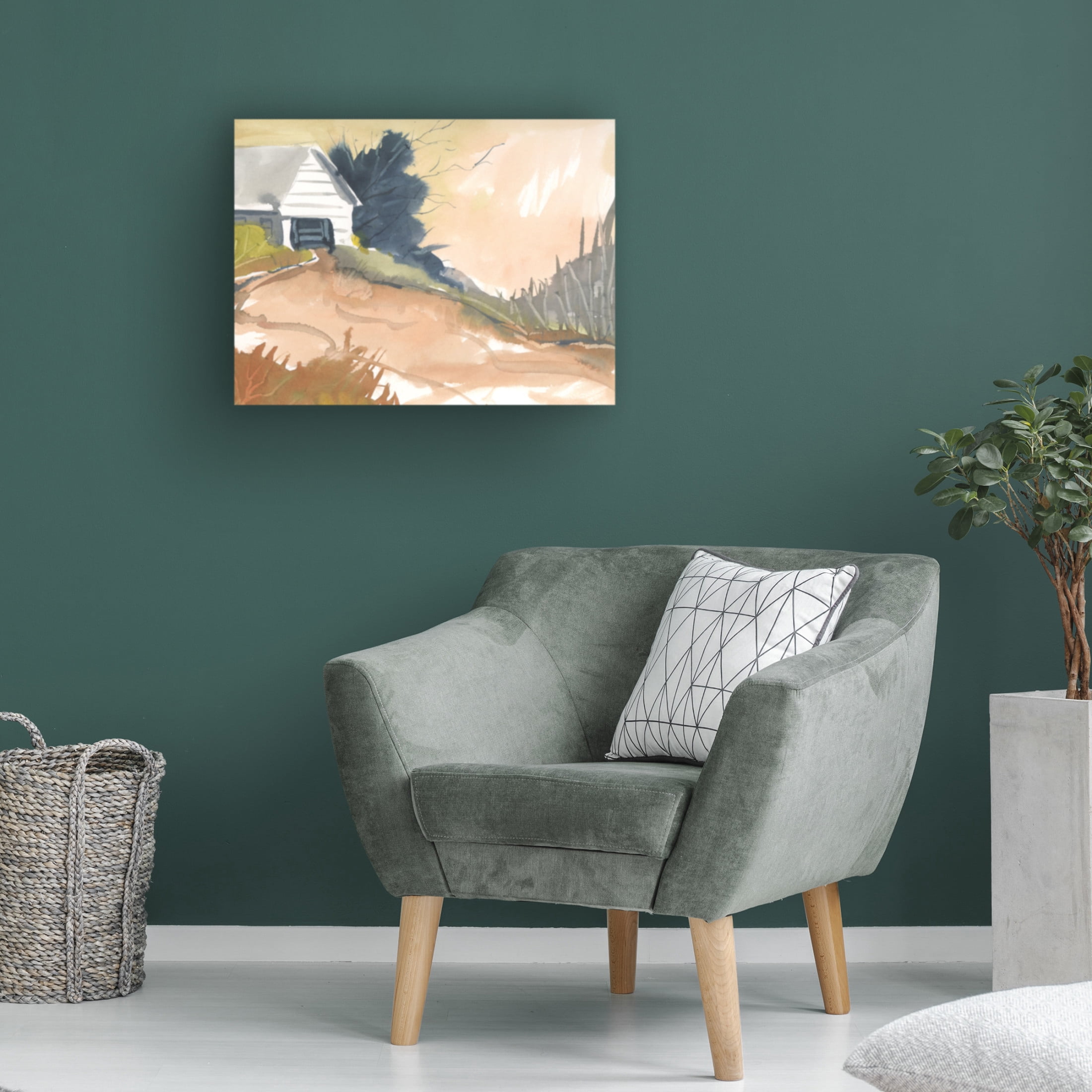 Canvas Wall Art - Randy Noble Fine Art 'Homeward' Wall Art for Living Room, Bedroom, or Office Décor by Trademark Fine Art - 47 x 35 Inches