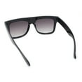 thumbnail image 4 of Hipster Flat Top Horn Rim Thick Plastic Rectangular Sunglasses Black - Smoke, 4 of 4