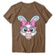 thumbnail image 1 of Camisetas de Manga Larga de las Mujeres Pascua Impresión Cuello Redondo Suelto Casual Suave Poliéster Primavera Verano Vacaciones Suéter Tops, 1 of 8