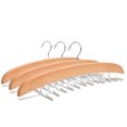 thumbnail image 3 of Queilt Classic Wooden Tie Rack Hanger with 24 Hooks, 3 of 4