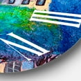 thumbnail image 3 of Designart 'House With Red Roof And Colorful Autumn Trees' Modern Wall Clock, 3 of 5