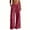 Red, variant on Ashyfjp Pants for Women Casual Solid Color Relaxed Fit Elastic Waist Pants with Large Cargo Pockets Ideal for Errands, Size S-XXL