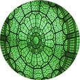 thumbnail image 1 of Ahgly Company Indoor Square Patterned Deep Emerald Green Area Rugs, 3' Square, 1 of 6