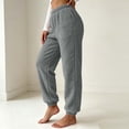 thumbnail image 2 of Kezqiaxn Pajama Pants Women Fashion Fleece Elastic Waist Stretch Lounge Pants Winter Pj Pants Womens Clothes 2026 Gray L, 2 of 8