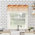 thumbnail image 4 of Orange Red Maple Leaves Curtains for Bedroom Living Room, Thanksgiving Fallen Foliages Curtains & Drapes Rod Pocket Seasonal Autumn Valances for Kitchen Window Curtains Over Sink 54x18in,1 Panel, 4 of 6