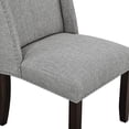 thumbnail image 4 of New Classic Furniture Faust Solid Wood Dining Chair in Gray (Set of 2), 4 of 7