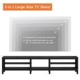 thumbnail image 4 of Fitueyes 94" Wood TV Stand for 85-100" TVs, Media Console with Open Shelves for Living Room Bedroom, black, 4 of 6