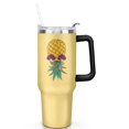 thumbnail image 2 of 40 Oz Pineapple Tumbler with Handle and Straw Insulated Pineapple Tumbler Pineapple Travel Coffee Mug Pineapple Gifts for Women Pineapple Stuff Pineapple Decor Cup, 2 of 7