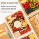 thumbnail image 4 of Tabla de charcutería CAWIU con tapa y asa, juego de queso de bambú, 4 of 6
