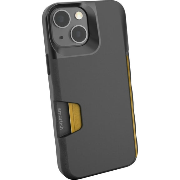 Smartish iPhone 13 mini Wallet Case - Wallet Slayer Vol. 1 [Slim   Protective] Credit Card Holder - Black Tie Affair