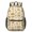Mushroom and Sprig Cream Pattern, variant on Mushroom and Species Beige Pattern 17" Waterproof Oxford School Backpacks for Teens, S-Shape Padded Straps, for School, Travel, Hiking, Camping