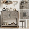 thumbnail image 6 of Zzistar Farmhouse Entryway Table, Console Table with 2 Storage Cabinets, Coffee Bar Cabinet, Sofa Tables Buffet Sideboard for Kitchen, Hallway, Dining, Living Room, 6 of 6