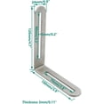 thumbnail image 2 of support Fendu Type support Épais en Acier Inoxydable joint Droit support PC 72x0 Pièce Châssis Réglable Fixe Meubles, 2 of 5