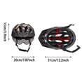 thumbnail image 5 of Bike Helmet with USB Rechargeable Rear Light Detachable Magnetic Goggles Removable Sun Visor Mountain & Road Bicycle Helmets for Men Women Adult Cycling, 5 of 9