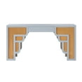 thumbnail image 2 of TOV Furniture Suzie Pastel Blue & Rattan Desk, 2 of 11