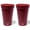 Red, variant on Silipint: Silicone 16oz Coffee Tumblers: 2 Pack Blue Speckled - Unbreakable Cups, Reusable, Flexible, Hot & Cold Drinks