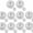 5.5cm White, variant on Yippzo 10 PCS DIY Empty Squishies Balloon Skins, Clear Elastic Rubber for Homemade Stress Balls, Fillable Sensory Squeeze Kit