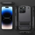 thumbnail image 7 of ELEHOLD for iPhone 14 Plus, Rugged Shockproof Hard PC Case,With Built-in Foldable Invisible Kickstand Heavy Duty Case Cover, gray, 7 of 7