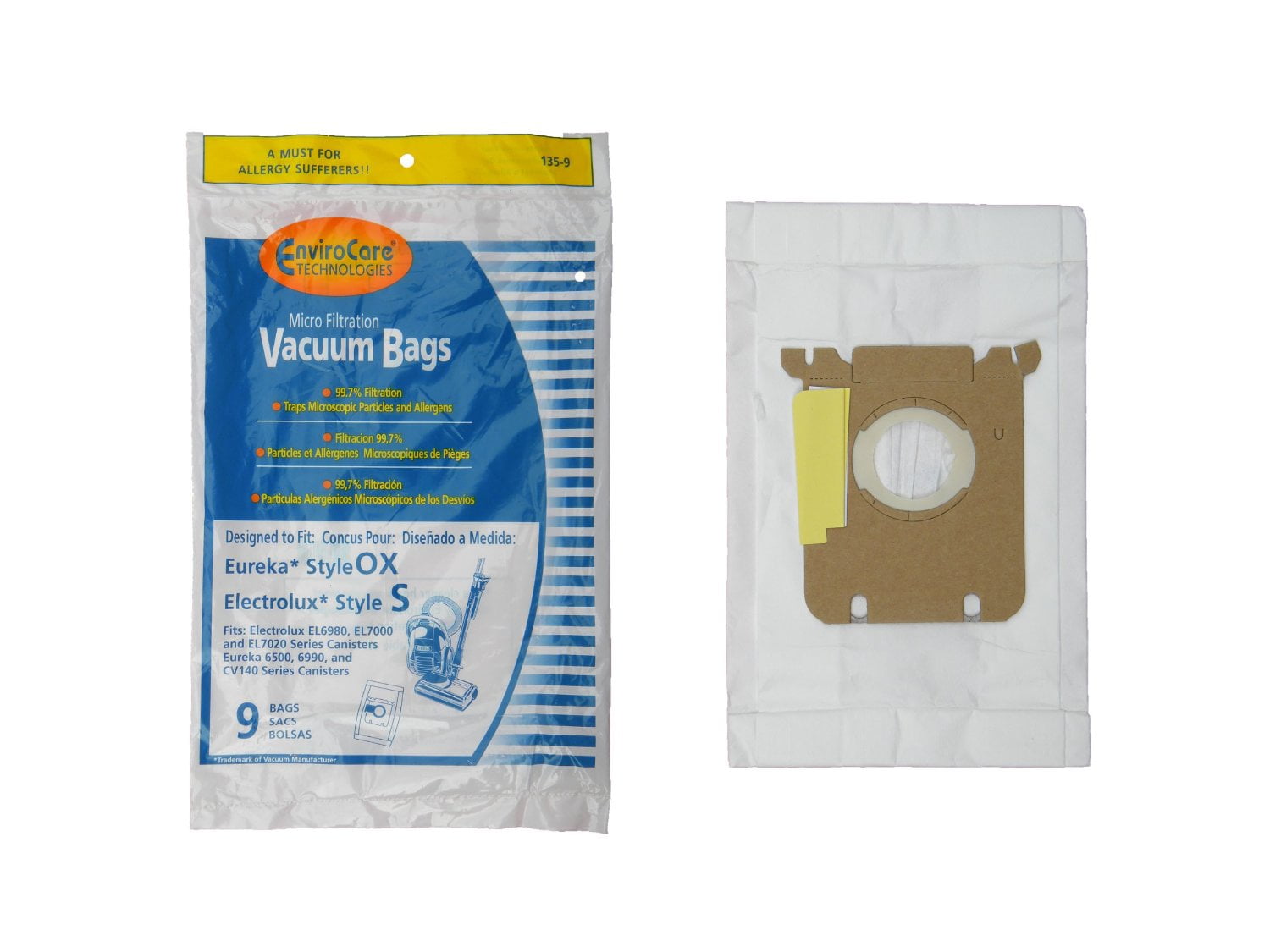 12 Vacuum Bags for Eureka 61230A Style S 