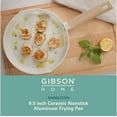 thumbnail image 2 of Gibson Home 137727.01 9.5 in. Marbleton Ceramic Nonstick Aluminum Frying Pan, Cream, 2 of 8