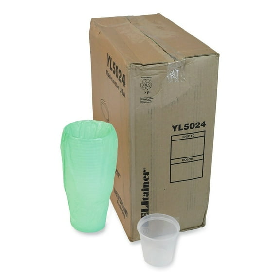 Pactiv Corp. YL5024 24 oz 4.55 x 4.55 x 4.35 Newspring DELItainer Microwavable Plastic Container - Clear (480/Carton)