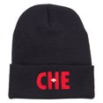 thumbnail image 5 of Switzerland CHE Flag Embroidered Long Beanie - Navy OSFM, 5 of 5