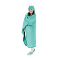 thumbnail image 2 of Safdie & Co. 44x57" Microfiber Unicorn Blanket with Hood in Teal Blue, 2 of 3