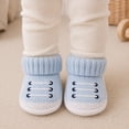thumbnail image 2 of OOOUM Baby Booties Newborn Lace-Up First Walkers Cozy Knit Sporty Infant Shoes,CN:One Size, 2 of 6