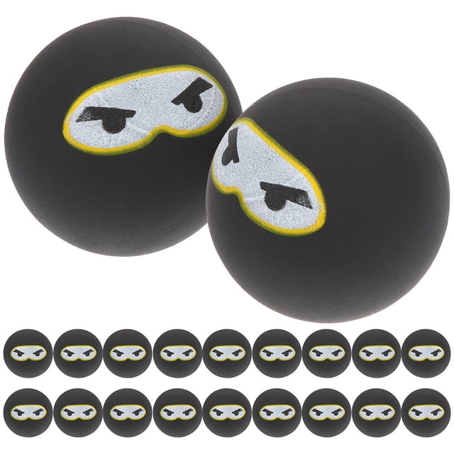 50 pelotas de goma elásticas pequeñas para fiestas, con un bonito diseño ninja, ideales para rellenar bolsas de regalo, para entrenamiento y deportes