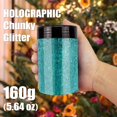 thumbnail image 3 of Glitter holográfico grueso Craft Glitter Estanoite 160 g azul, 3 of 7