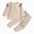 thumbnail image 7 of HFHAPW Toddler and Little Boys Girls 2-Piece Pajamas Long Sleeve Fall Winter PJ Set Kid Sleepwear, 7 of 7