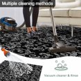 thumbnail image 5 of Black Floral Outdoor Rug 5x8 Ft - Reversible Patio Rug Outdoor Camping Rugs, Vintage Farmhouse Abstract Flowers Pattern Indoor Outdoor Area Rugs, Non-Slip Outdoor Carpet Runner for Deck/Porch, 5 of 8