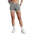 thumbnail image 4 of Women's Shorts Athletic Running Short with Pockets Gym Workout Shorts (Light Gray XXL), 4 of 5