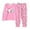 Pink, variant on AWZXDE Childrens Holiday Pajamas Set with Christmas Design Round Neck Long Sleeve Comfortable Loose Fit Two Piece Sleepwear Pink,6-7 Years