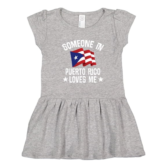 Inktastic Someone in Puerto Rico Loves Me Girls Toddler Dress
