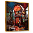 thumbnail image 2 of Designart "Vibrant Jukebox Captured In Photography I" Jukeboxes Floater Framed Wall Decor, 2 of 5
