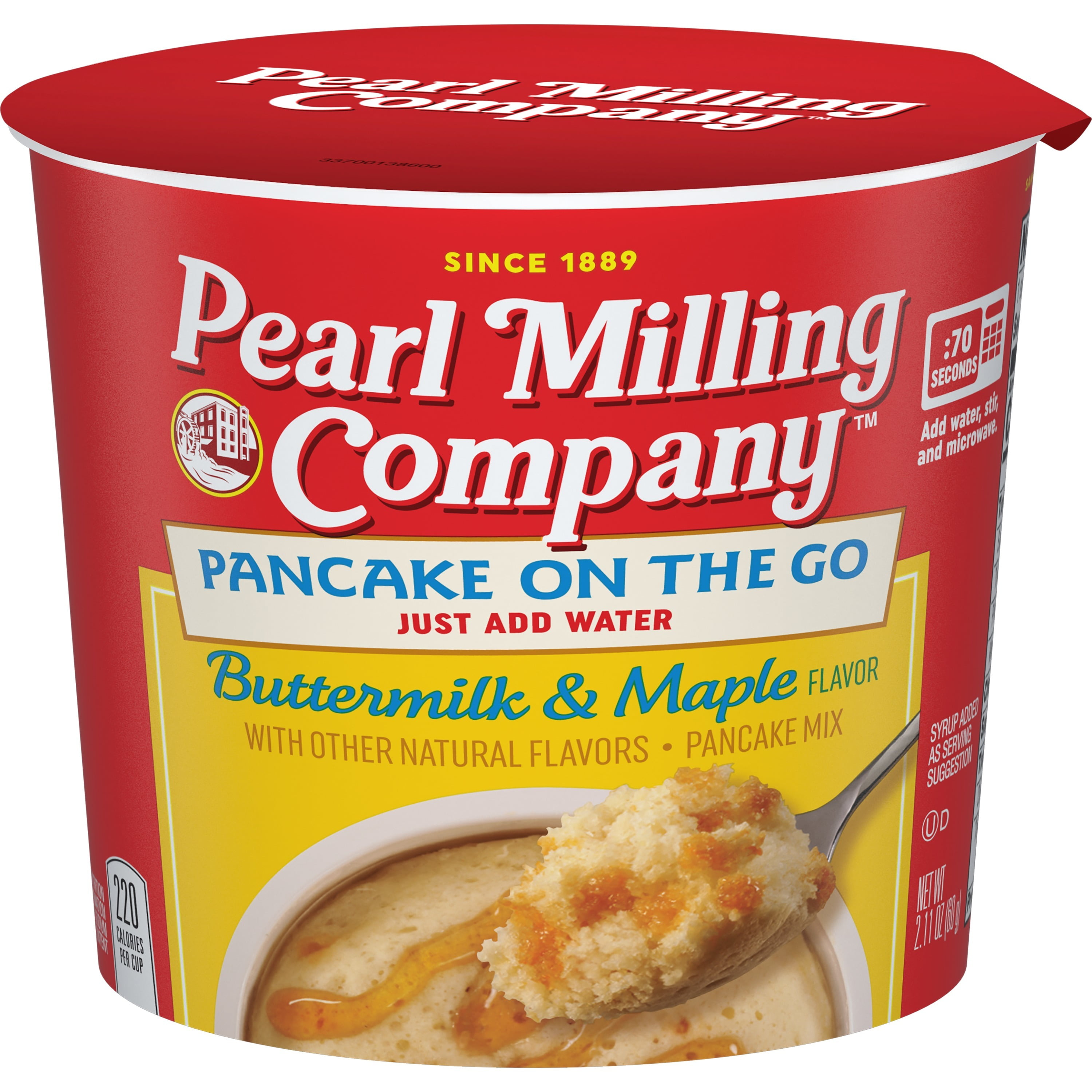 Pearl Milling Company Pancake On The Go Pancake Mix Buttermilk & Maple Flavor 2.11 Oz