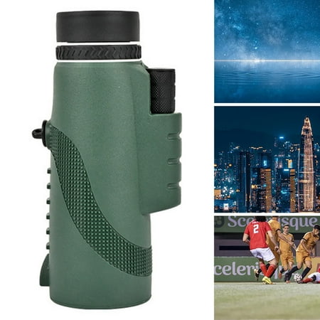 Ettsollp 8X Monocular Telescope Clear Lens Waterproof Adjustable Portable Outdoor Travel Hiking Hunting Bird Watching Concert Mini Handheld Telescope