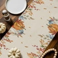 thumbnail image 2 of Orange Blue Thanksgiving Fall Table Runner, Autumn Thanksgiving Kitchen Dining Table Decoration for Home Party Decor 13x60 Inches, 2 of 9