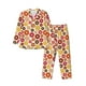 thumbnail image 1 of Balery Donut Pijama para Hombre de Dos Piezas con Manga Larga, Conjunto de Dormir y Descanso Suave con Bolsillos-XX-Large, 1 of 7