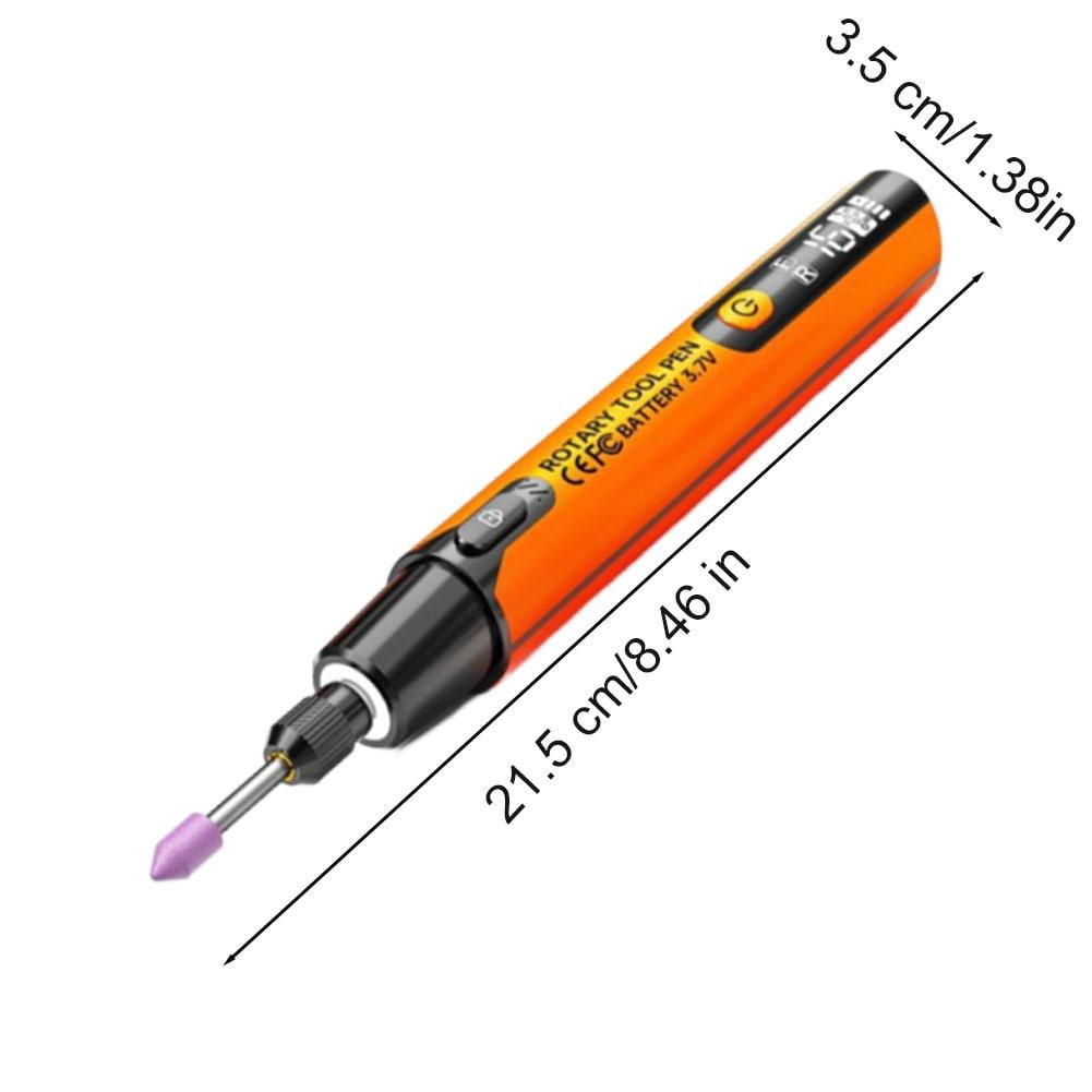 Electric Mini Grinder,Cordless Engraving Pen with 6-Speed Adjustable&LED Display,Mini Rotary Tool and Cordless Engraver for Craft Multi-Function Glass Etching Kit for Metal, Wood