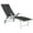 Black, variant on vidaXL Patio Lounge Chair Outdoor Sunbed Sunlounger Textilene and Aluminum