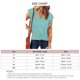 thumbnail image 4 of Blusa con cuello en V para mujer,Blusa de verano para mujer Camisa con cuello en V para mujer Blusa con mangas con volantes Lograr más, 4 of 4
