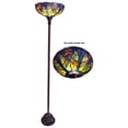 thumbnail image 2 of LIAISON Tiffany-style 1 Light Victorian Torchiere Floor Lamp 15" Shade, 2 of 2