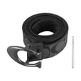 thumbnail image 1 of Cinturón de cuero sintético para hombre, hebilla en forma de C, doble cara, con perforador, 110 cm, 1 of 15
