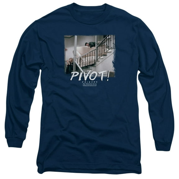 Friends Pivot Long Sleeve T-Shirt Adult 18/1 Navy