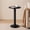 Black, variant on CONCETTA Modern Round Side Table, Accent End Table with Solid Wood Spindle, Small Drink Stand for Living Room, Bedroom, Couch, Office, Brown